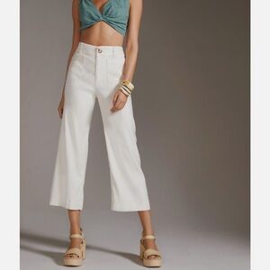 Anthropologie Maeve the Colette Pant in Lightweight Linen Cotton Blend